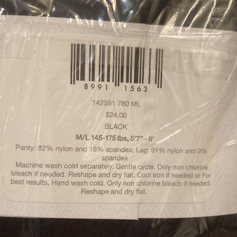 NWT J.Jill black tights - Picture 4 of 4